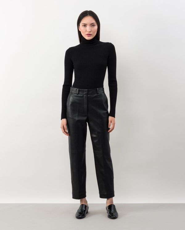 LAURA Leather Trousers Online-Schn?ppchen