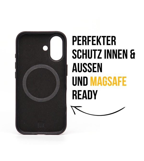Set Hülle + Wallet | Leder Hülle für dein iPhone + Leder Wallet mit MagSafe Schwarz Rabatt – Bild 4