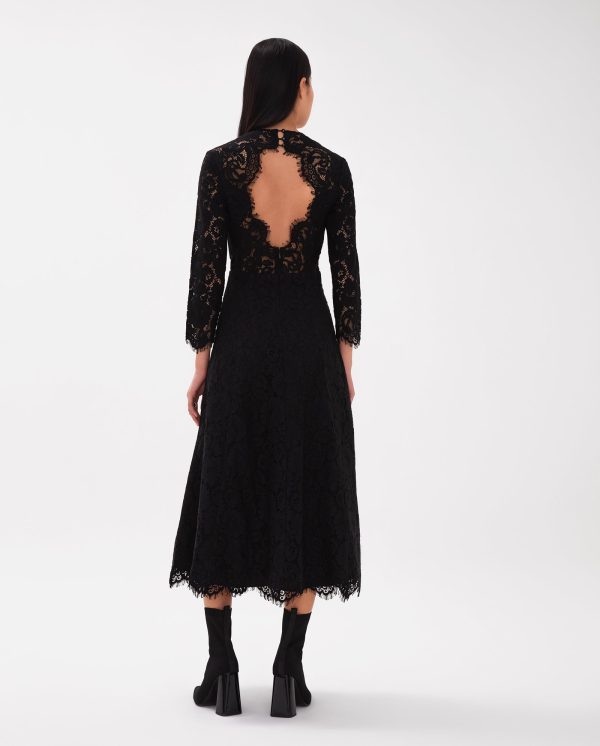 Flared Midi Lace Dress Zu verkaufen – Bild 4