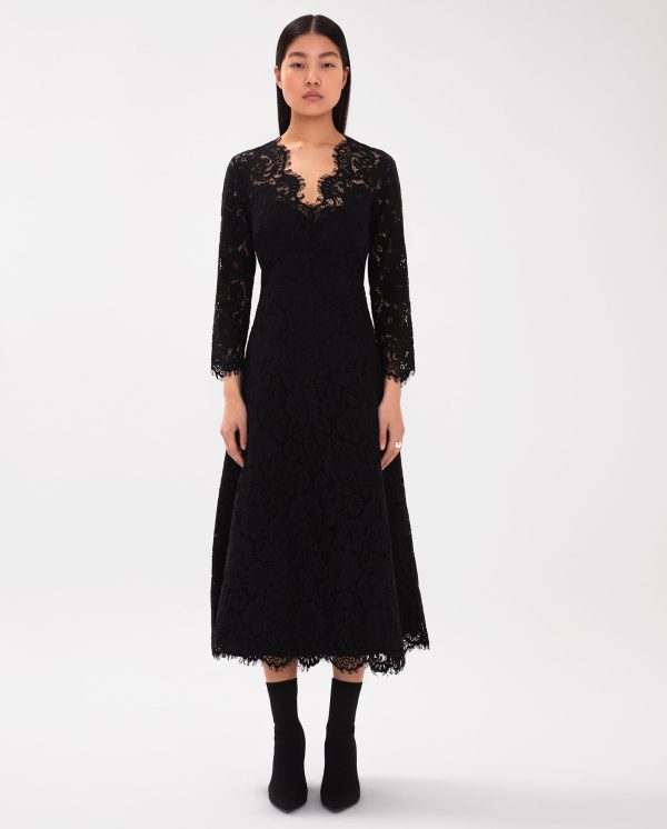 Flared Midi Lace Dress Zu verkaufen
