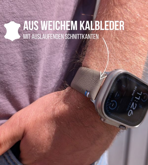 Armband für die Apple Watch aus Kalbleder | Eiskaffee Online-Verkauf – Bild 2