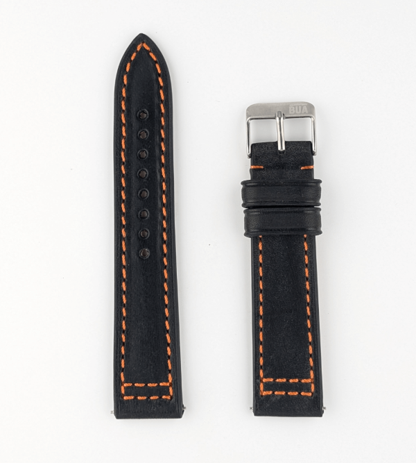 Robustes Armband für die Samsung Galaxy Watch aus Echtleder | Schwarz Schn?ppchen