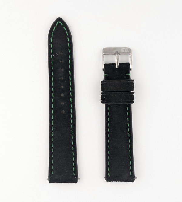 Armband für die Samsung Galaxy Watch aus Lederhosenleder | Schwarz Jetzt online