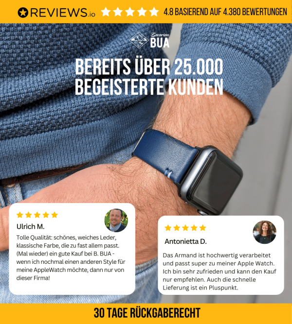 Damen Armband für die Apple Watch aus Kalbleder | Salbei Mode – Bild 5